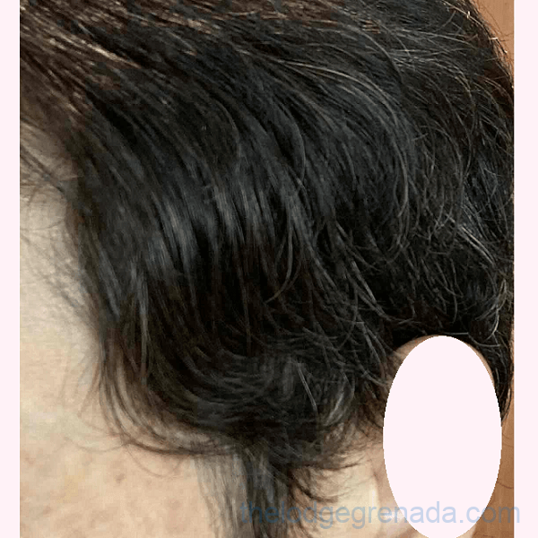 もみあげだけを染めるテスト結果2