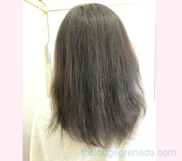 シルクサラン女性の髪で1週間使用後